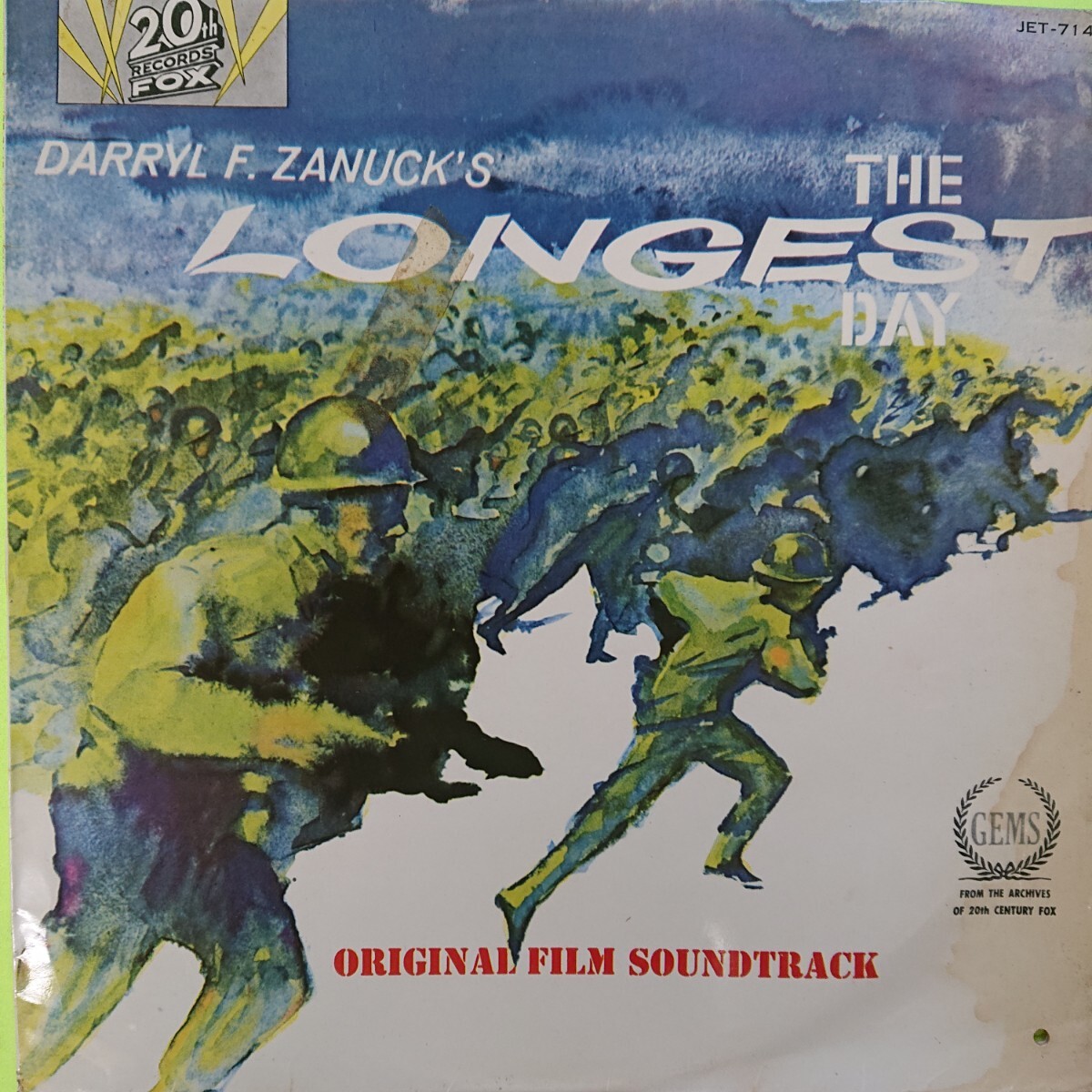 LP(ORIGINAL FILM SOUND)/史上最大の作戦〈THE LONGEST DAY〉☆5点以上まとめて(送料0円)無料☆拍卖