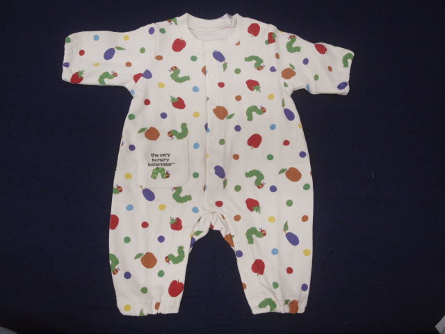 新品 EH4401-70 はらぺこあおむし カバーオール アイボリー ドット レターパック発送(代引き不可)拍卖