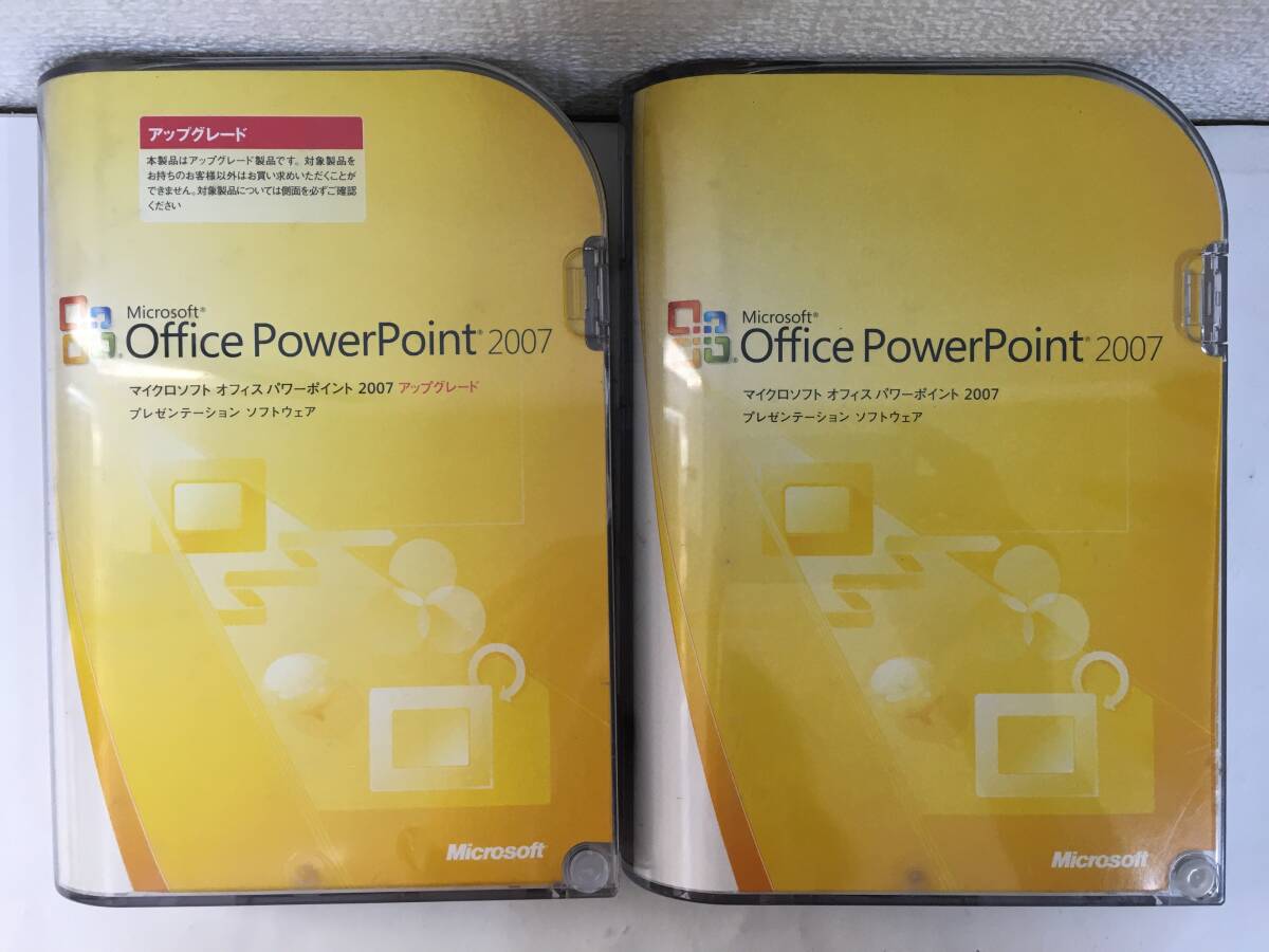 ◆◇G176 Microsoft Office PowerPoint 2007 マイクロソフト オフィス パワーポイント 2本セット◇◆拍卖