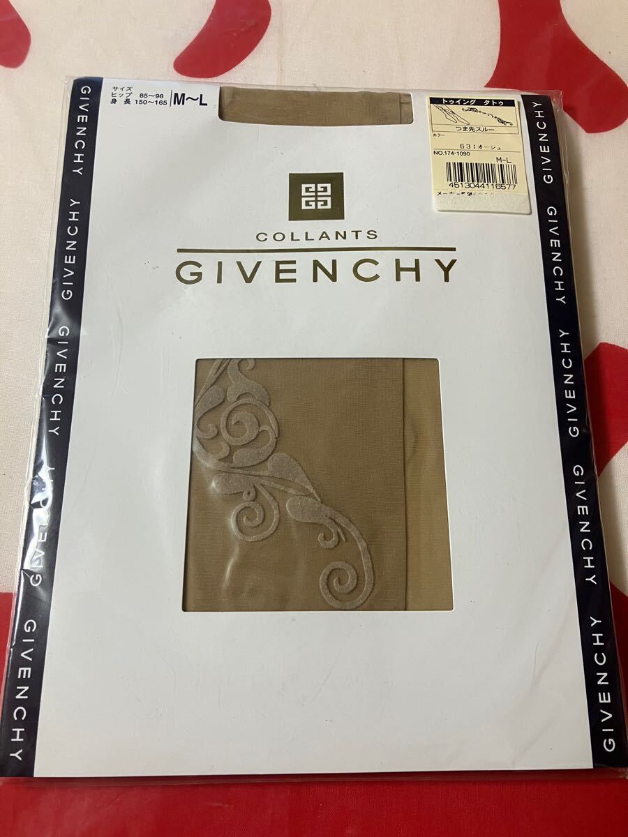 GIVENCHY collants トゥイング タトゥ オーシュ パンティストッキング 柄 デザイン ジバンシー パンスト panty stocking ナイガイ M-L拍卖
