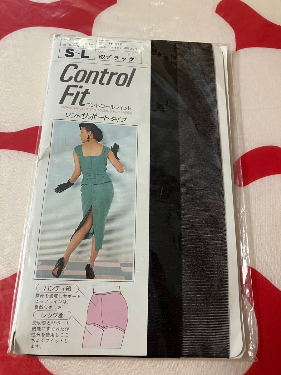 コントロールフィット ソフトサポートタイプ パンティストッキング ブラック 黒 panty stocking control fit パンスト 透明感 拍卖