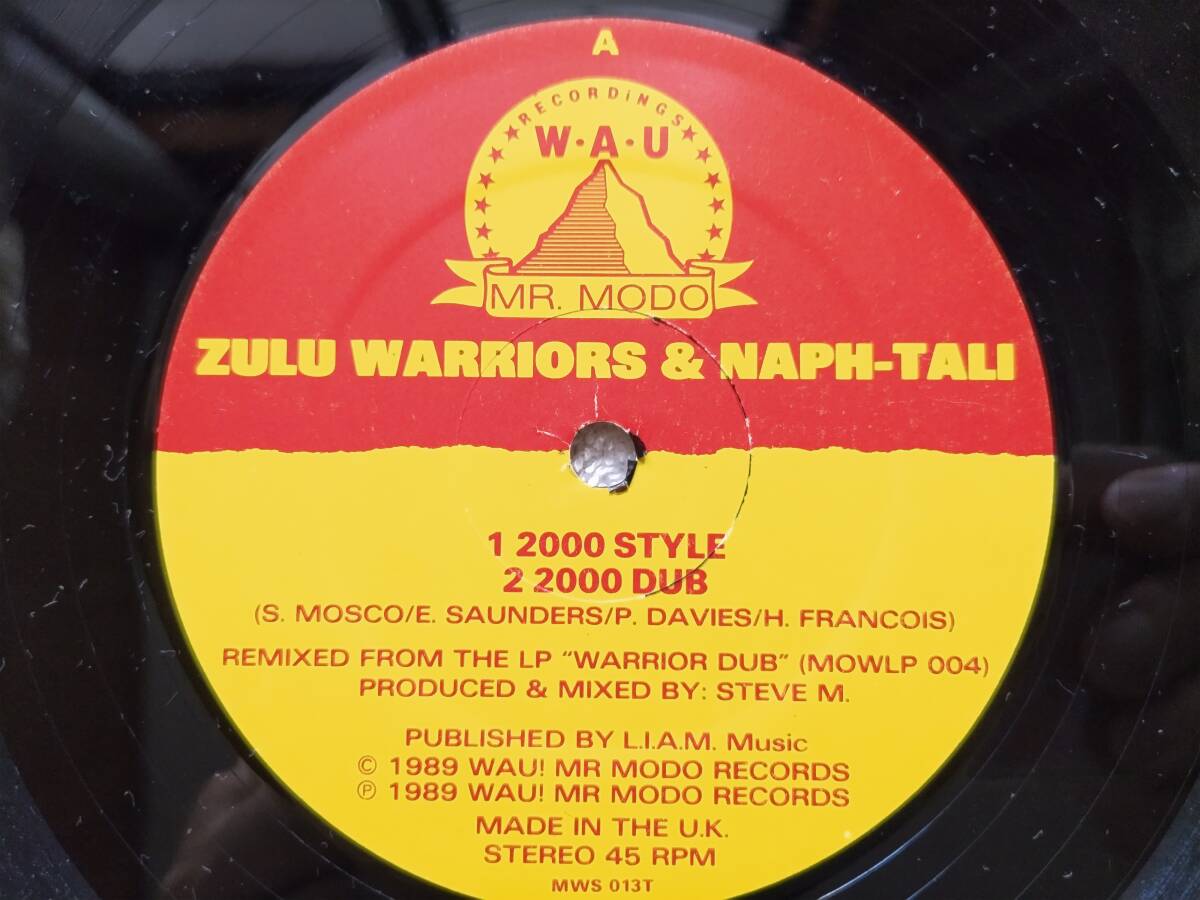 Zulu Warriors & Naph-Tali / 2000 Style / MWS 013T / 1989 / UK /Electronic, Reggae, Dub / Producer, Mixed By, Remix By Steve M.拍卖