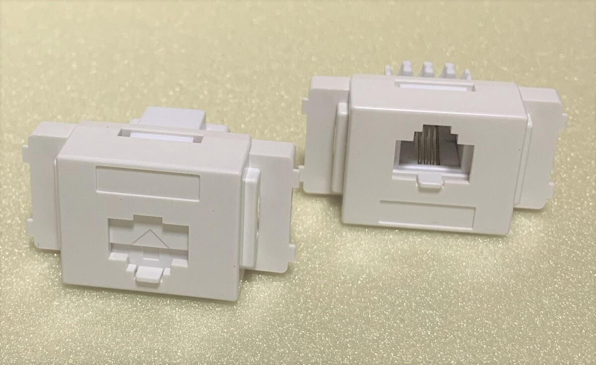 電話用壁コンセント 6極4芯 埋込テレホンモジュラジャック110 10個+工具拍卖