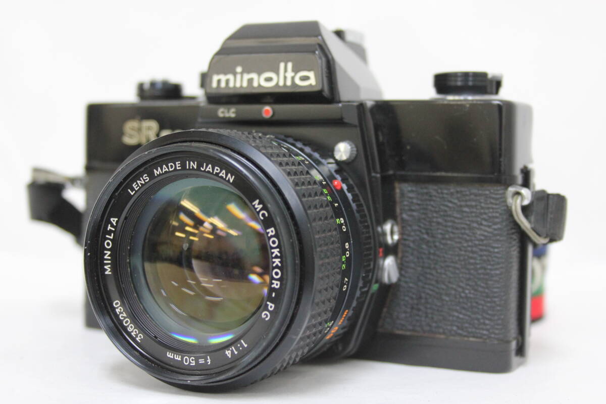 【返品保証】 ミノルタ Minolta SR 505 ブラック MC Rokkor-PG 50mm F1.4 ボディレンズセット v7600拍卖