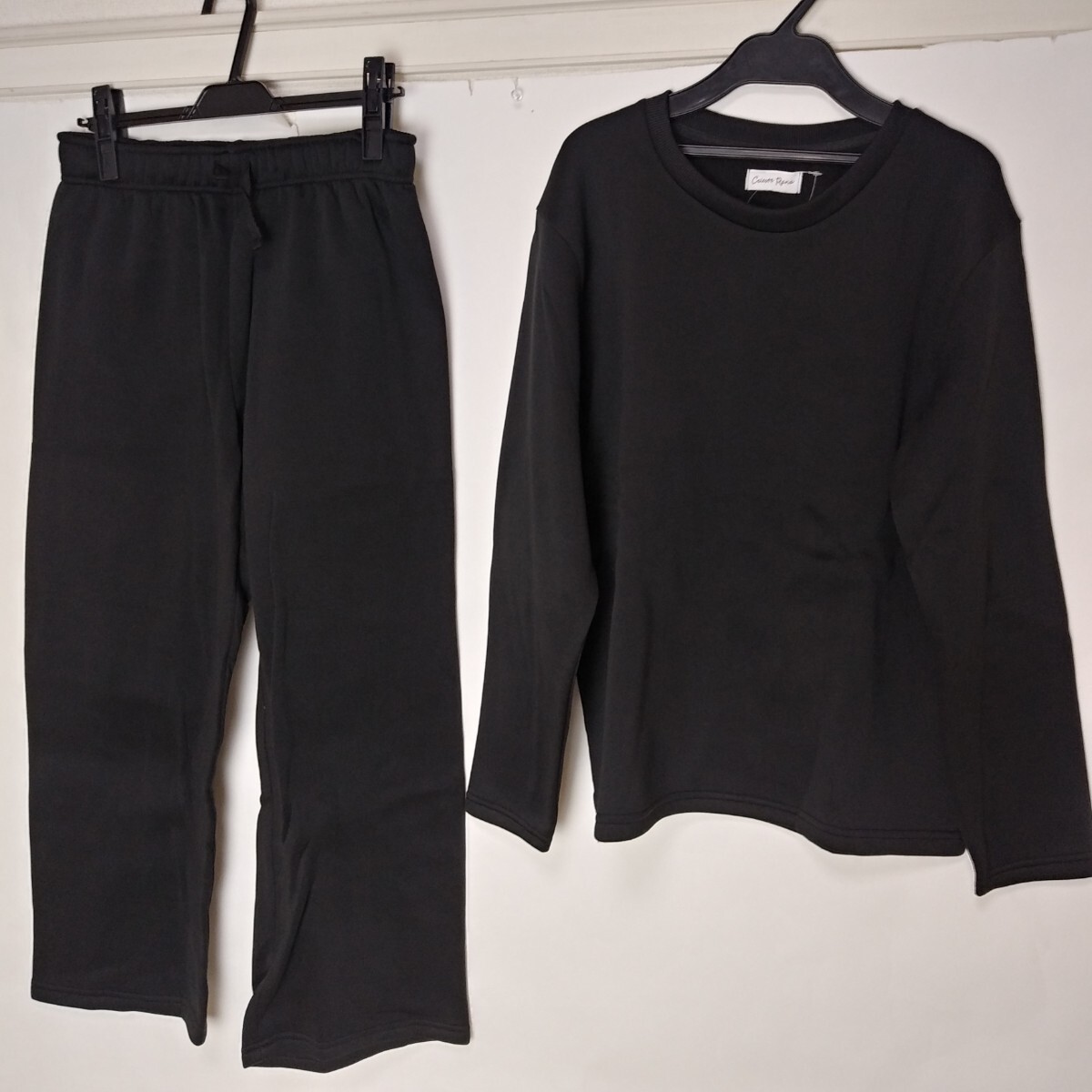 CELESTE RAMA メンズ 裏起毛 ルームウェア パジャマ M~Lサイズ ブラック拍卖