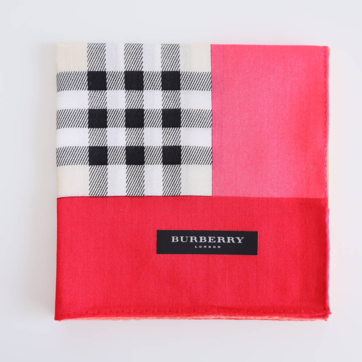 ■未使用 BURBERRY バーバリー ハンカチ チェック B■拍卖
