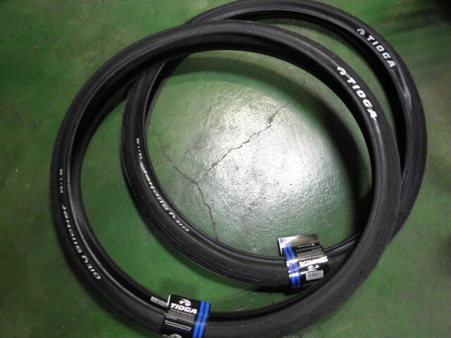 26インチ MTB タイオガ TIOGA シティ スリッカー 26x1.95 タイヤ 2本セット 未使用 マウンテンバイク拍卖