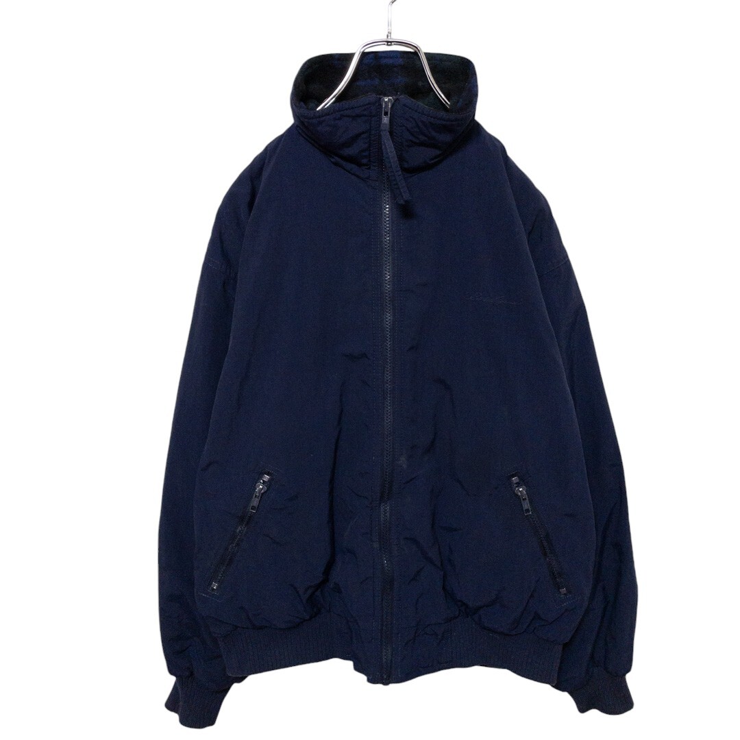 【Eddie Bauer】 80's USA製 黒タグ VINTAGE ワンポイントロゴ刺繍 ウォームアップジャケット S-842拍卖