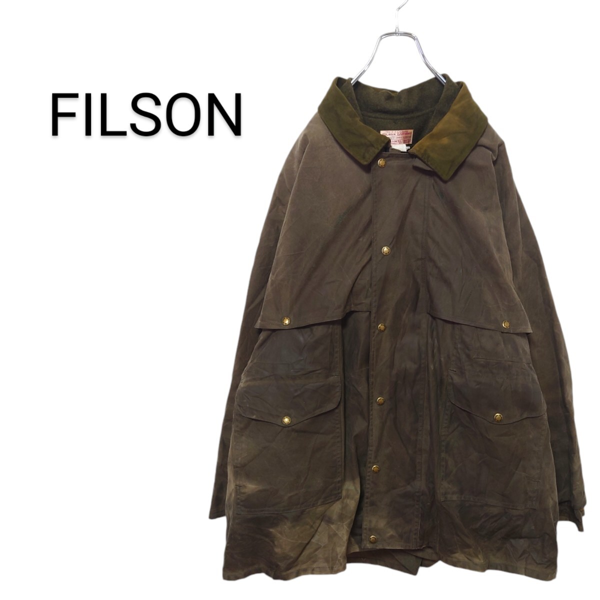 【FILSON】60's ライナー付 オイルドハンティングジャケットA-2442拍卖