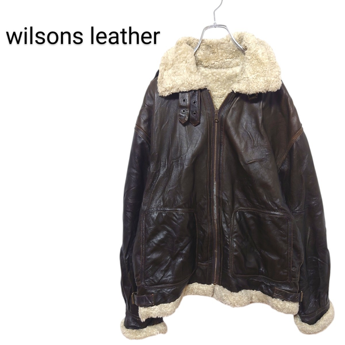 wilsons leather リバーシブル レザーフライトジャケットA2525拍卖
