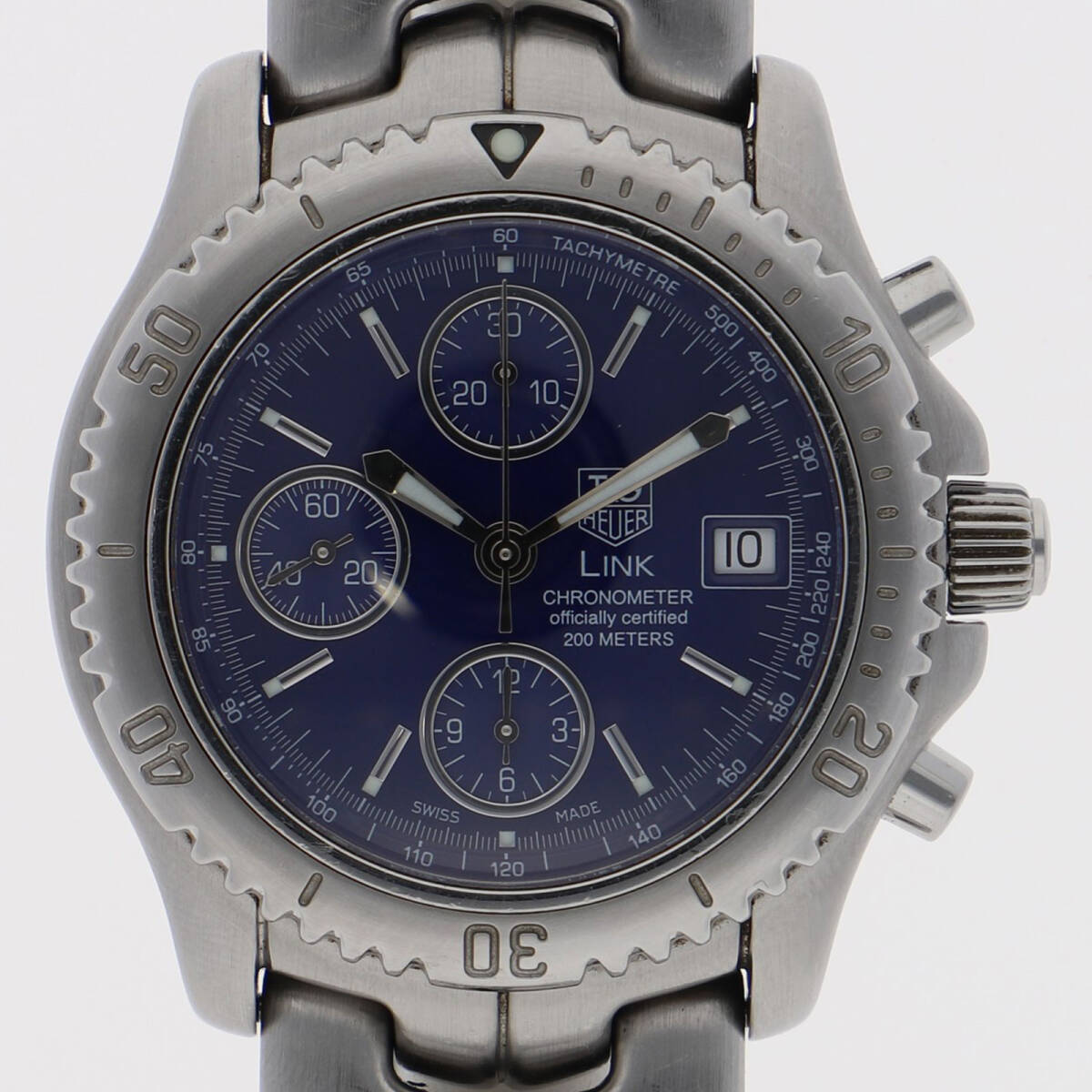 TAG HEUER タグホイヤー CT5110.BA0550 リンククロノ ブルーダイヤル SS 自動巻き メンズ【123508】拍卖