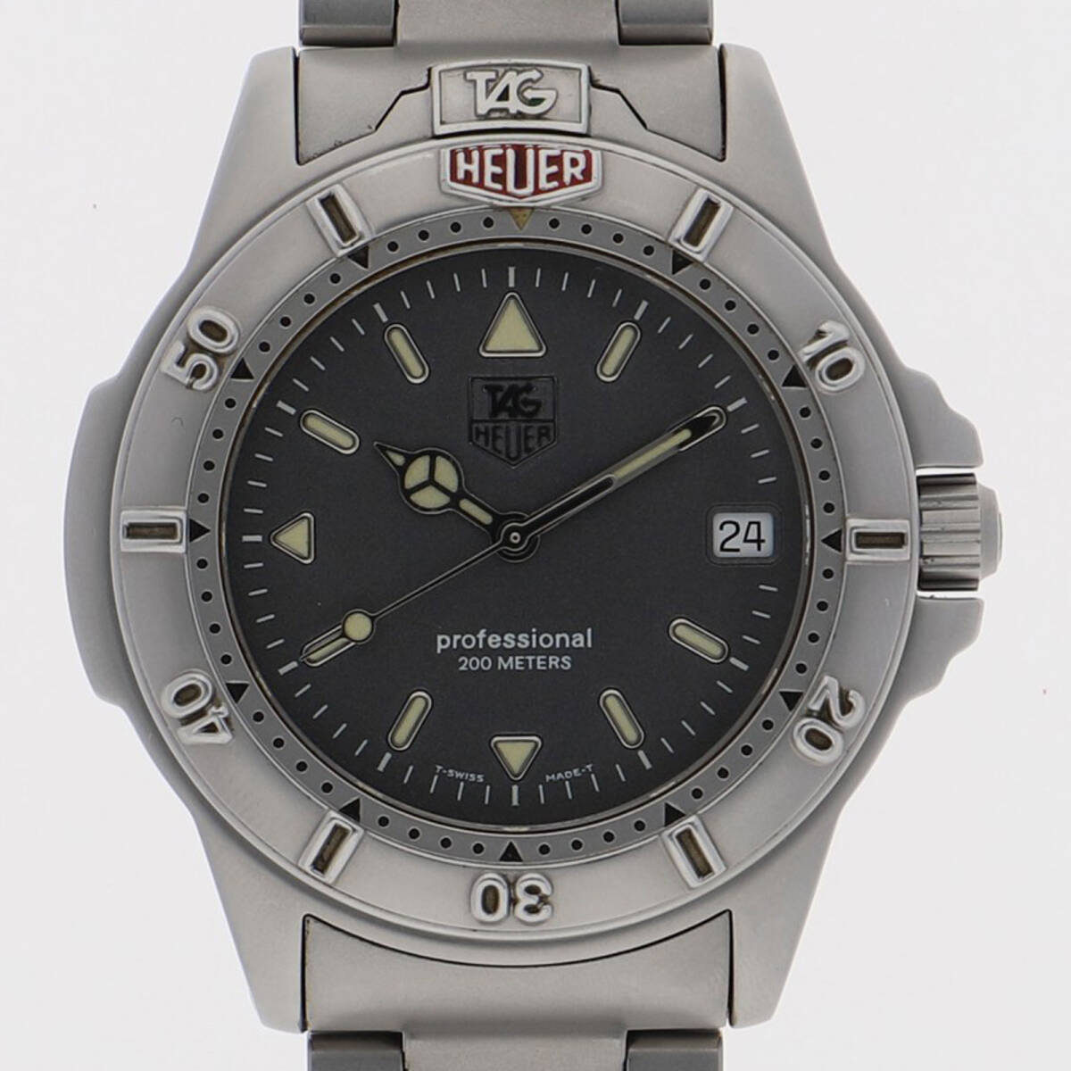 TAG HEUER タグホイヤー WF1111-0 プロフェッショナル グレーダイヤル SS クオーツ メンズ【123448】拍卖