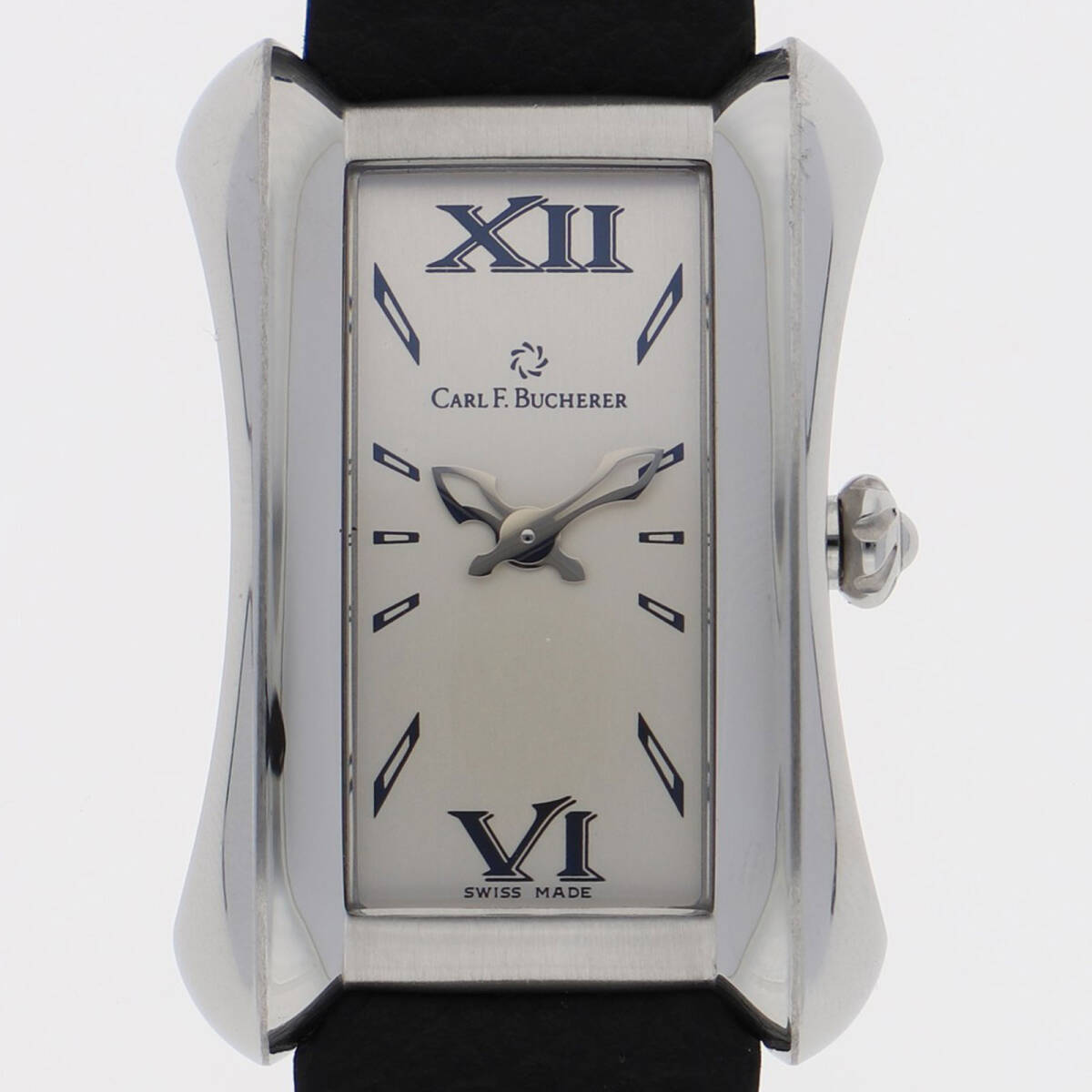カールF・ブヘラ CARL F.BUCHERER 00.10701.08.15.01 シルバーダイヤル SS/レザー クオーツ レディース【122798】拍卖