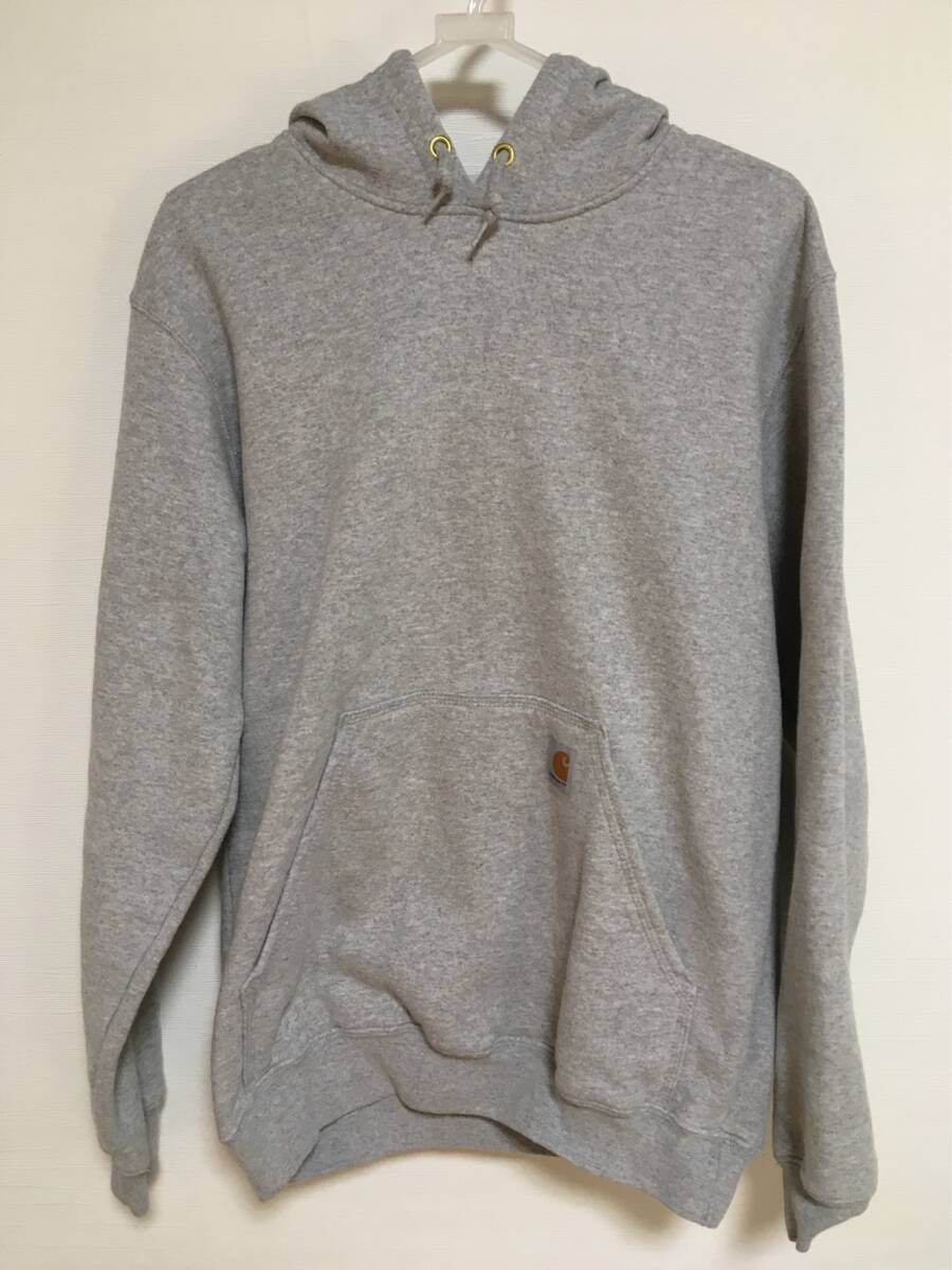 カーハート パーカー グレー S 古着 carhartt スウェット 灰色拍卖