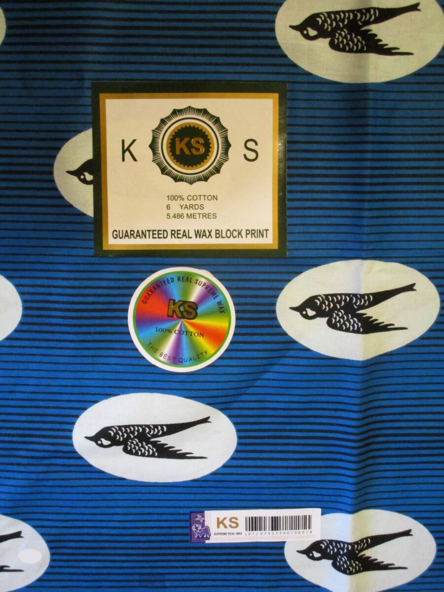 ②②X訳あり*シール付き*2ヤード*アフリカンプリント*パーニュ*キテンゲ*アフリカンバティック拍卖