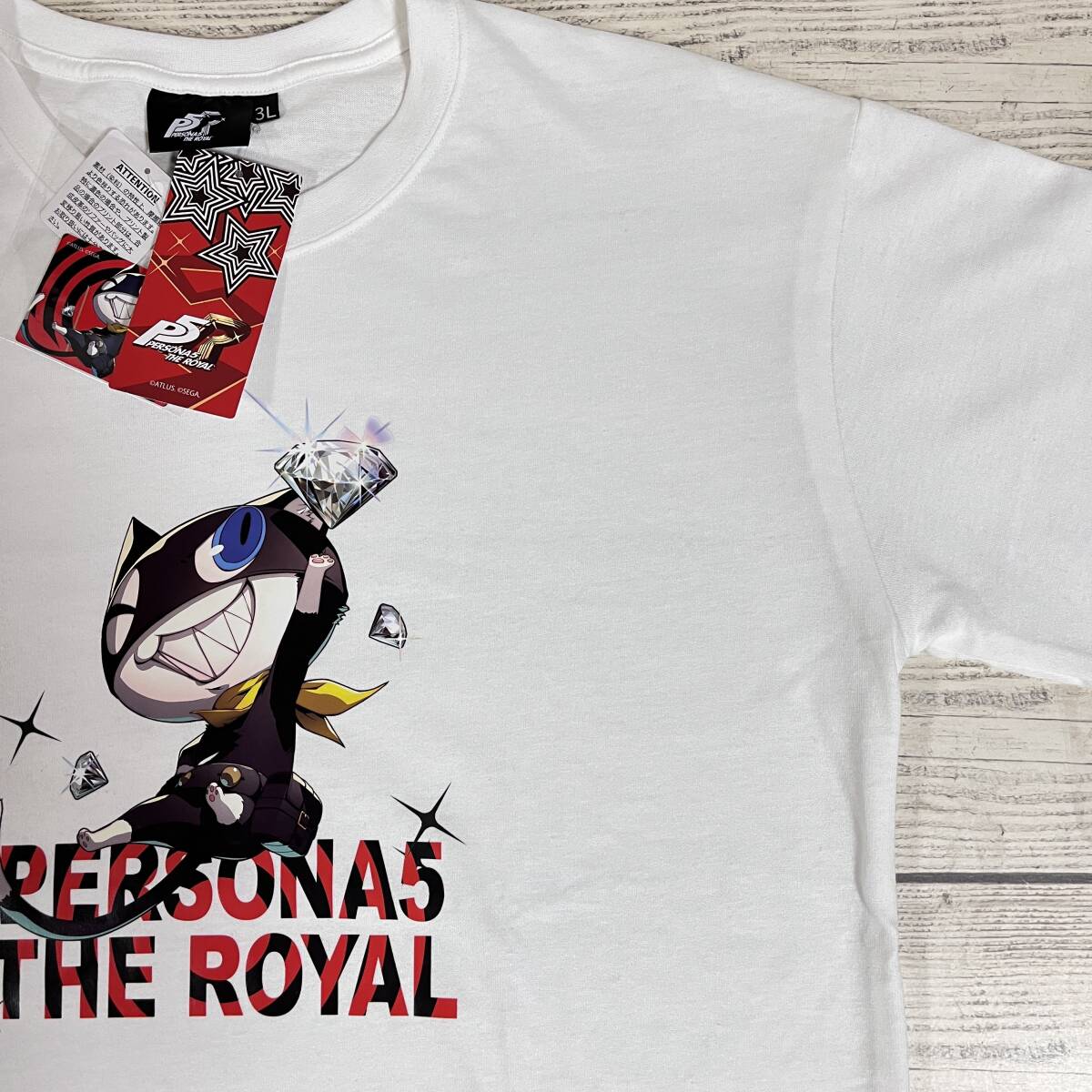 ★ PERSONA 5 THE ROYAL (ペルソナ5 ザ・ロイヤル) ★ Tシャツ 3L モルガナ 黒猫 モナ MONA 大谷育江 心の怪盗団 (タグ付き新品未着用品)拍卖