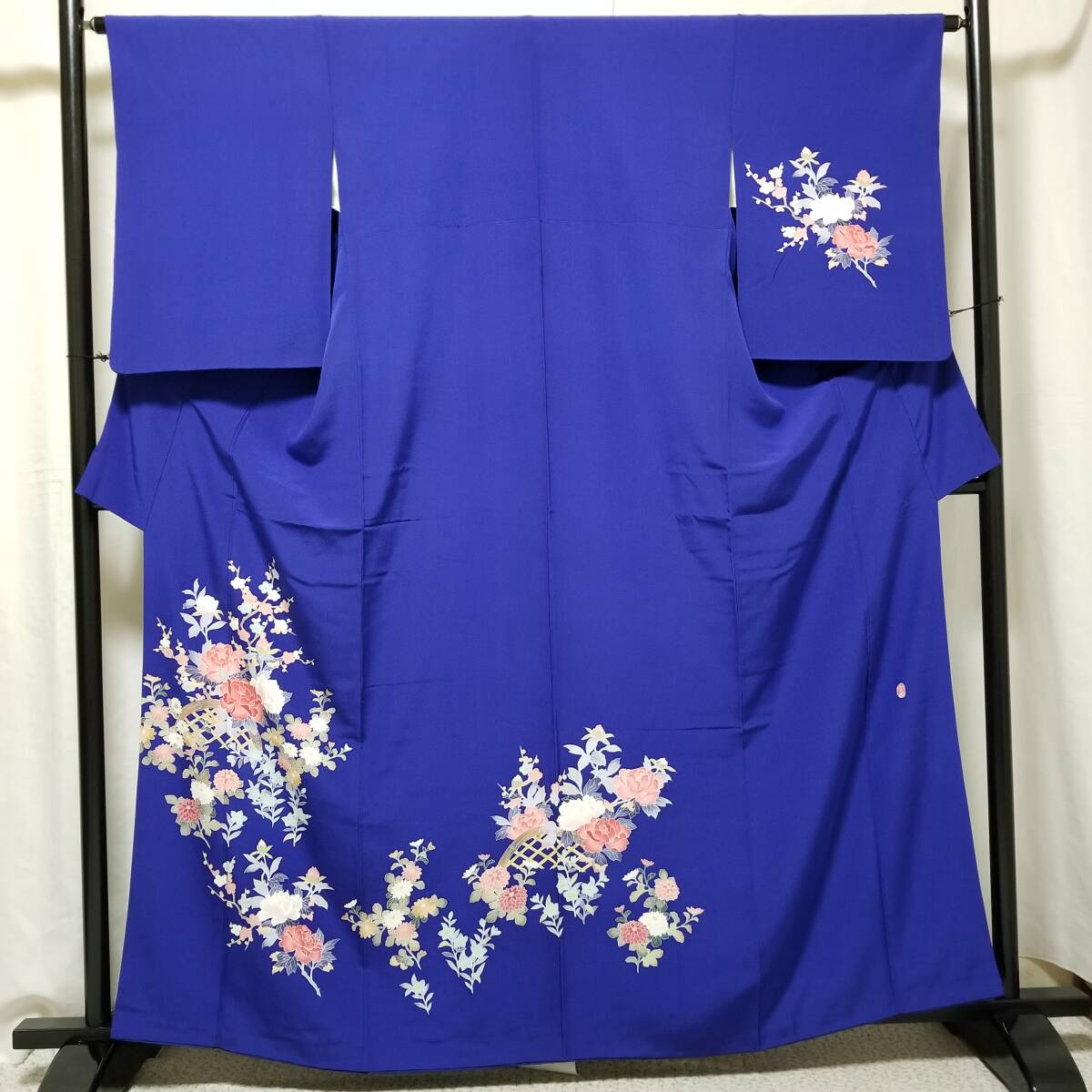 【桐徳】付下げ☆送料無料*作家物*京加賀染*期間限定20%OFF{正絹*手描き染*袷仕立.付下げ}*身丈167-裄65*牡丹.梅.菊花.桔梗.袖垣*№6858拍卖