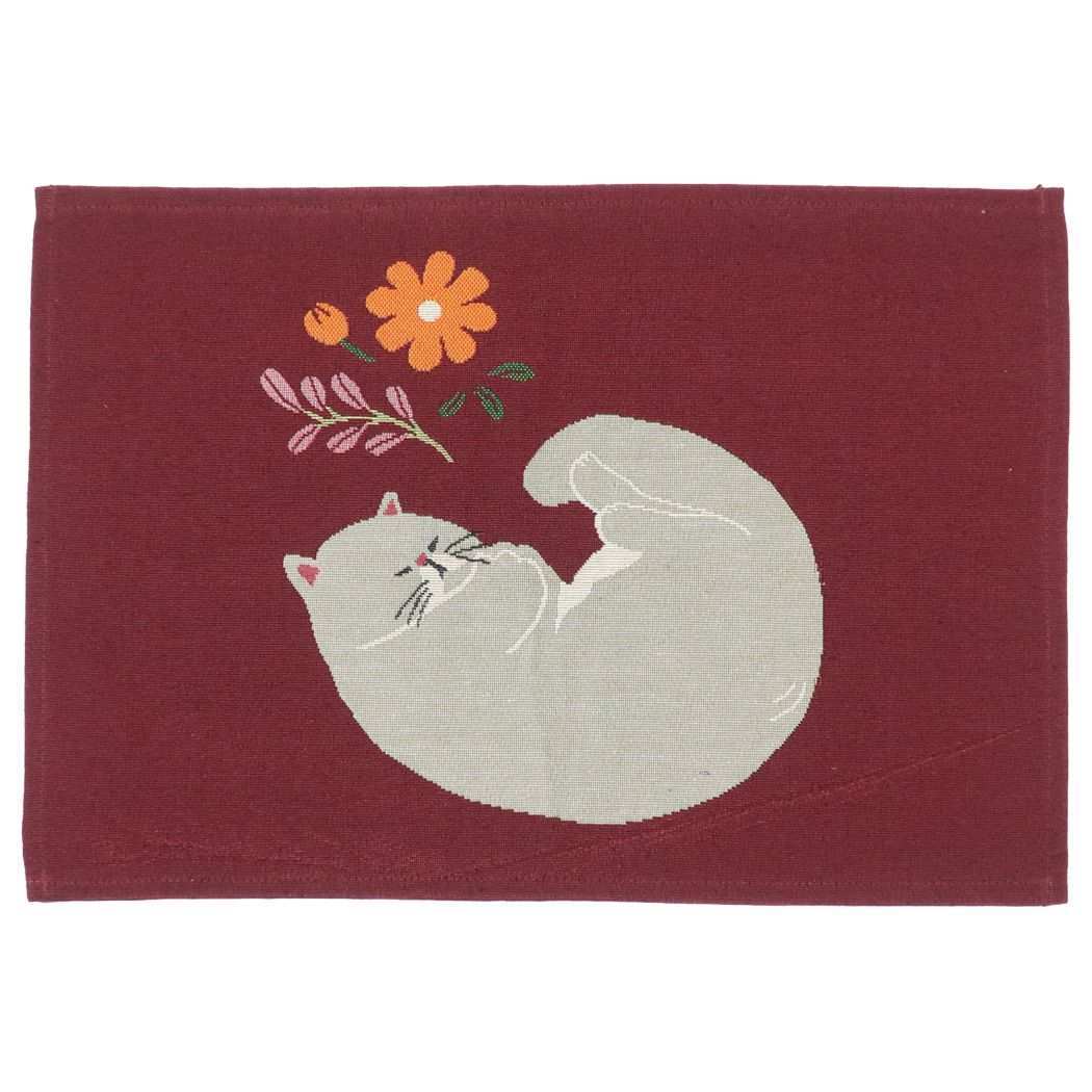 ランチクロス スリーピーキャット ランチマット FRIENDSHILL レッド プレゼント拍卖