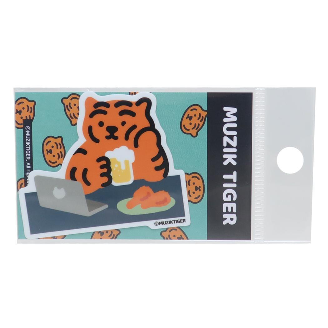 ダイカットミニステッカー MUZIK TIGER ムジークタイガー ダイカットシール ゼネラルステッカー 晩酌拍卖