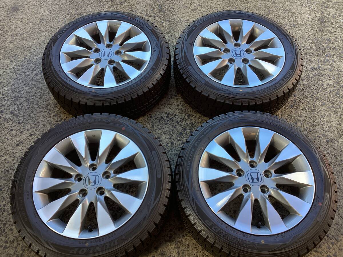 M7874 HONDA シビック純正 16インチ 6.5J +45 114.3/5H&205/55R16 スタッドレス 4本 ホンダ車流用拍卖