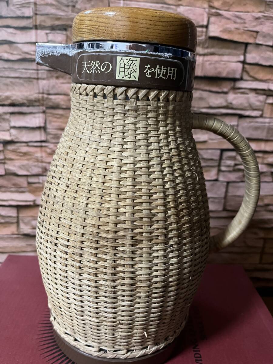 ZOUJIRUSHI 象印 昭和レトロ魔法瓶 天然の籐 ポット拍卖