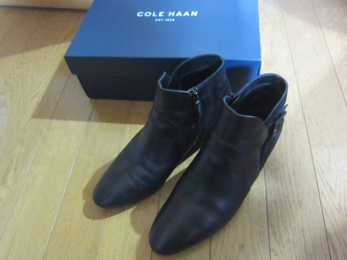 COLEHAAN コールハーン 本革 ウォータープルーフ ブーツ シューズ 6.5B 靴 レディース 管理ono14拍卖