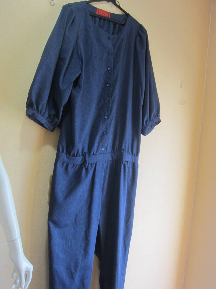 美品 SOMARI ソマリ レディース F オールインワン コンビネゾン オーバーオール ワンピース 濃紺系 OH-1352 タ2296拍卖