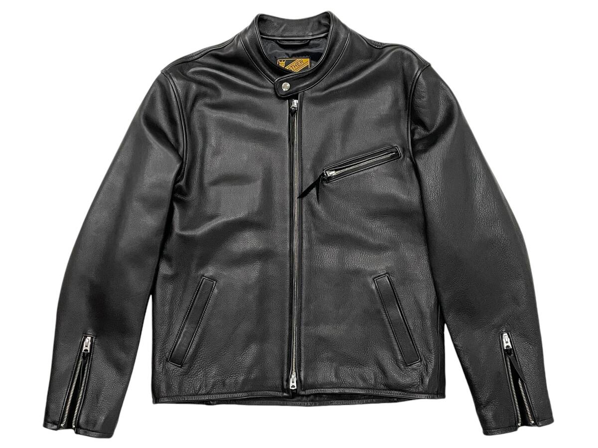 未使用品 44 Y'2 LEATHER ワイツーレザー SR-41 STEER OIL SINGLE RIDERS ステアオイル シングルライダースジャケット拍卖