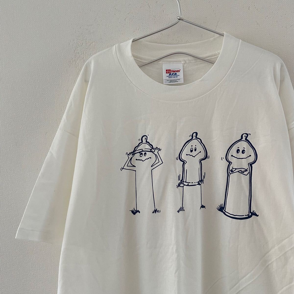 90's コンドーム キャラ Tシャツ L ビンテージ エロ ジョーク ファニー拍卖