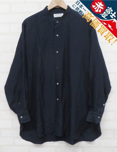 8T5960/MAATEE&SONS Silk Stand Collar Shirts MT1303-0602B マーティー&サンズ シルクスタンドカラーシャツ拍卖