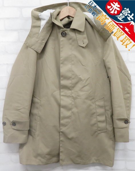 3J4936/MACKINTOSH PHILOSOPHY 2WAYステンカラーコート ハウスチェックライナー マッキントッシュ フィロソフィー ゴム引き拍卖