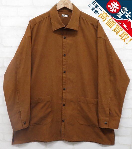 8T6146/RAKINES Micro light suede Medical unit shirt 09S23SS166S ラキネス フェイクスエードシャツ拍卖