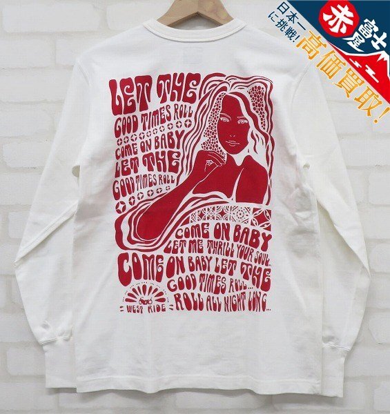 8T6007/未使用品 WESTRIDE GOOD TIMES ROLL ヘビーウェイト長袖Tシャツ ウエストライド拍卖