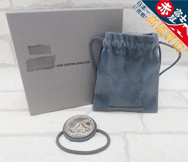 2A8280/未使用品 END THE CROSSBONE HAIR BAND CONCHO エンド ヘアバンドコンチョ ゴム拍卖