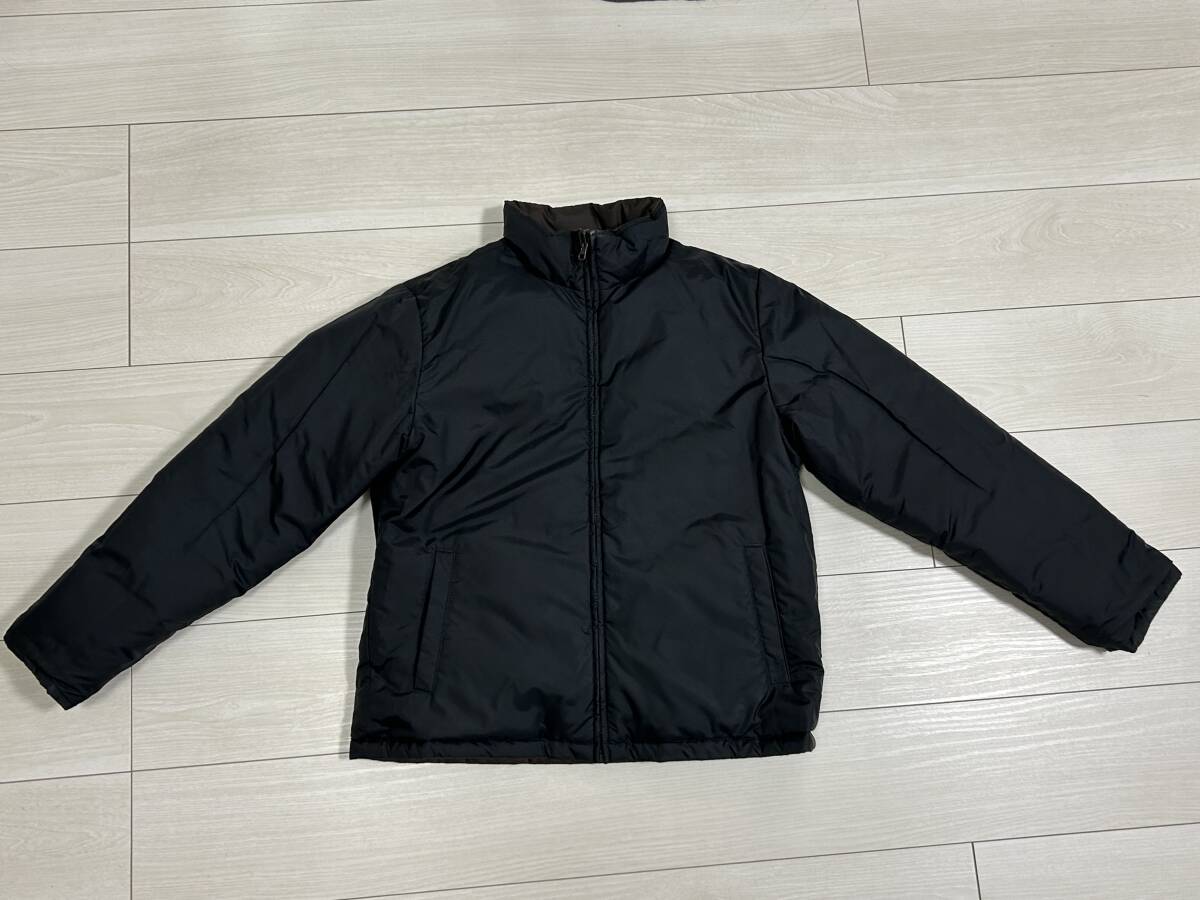 ★UNIQLO ユニクロ リバーシブル ダウンジャケット Lサイズ リバーシブル ブラック/ブラウン★拍卖