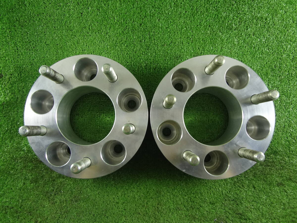 ワイドトレッドスペーサー 50mm PCD114.3 5穴 M12 P1.5 内径73mm ワイトレ 2枚セット【中古】【美品】拍卖