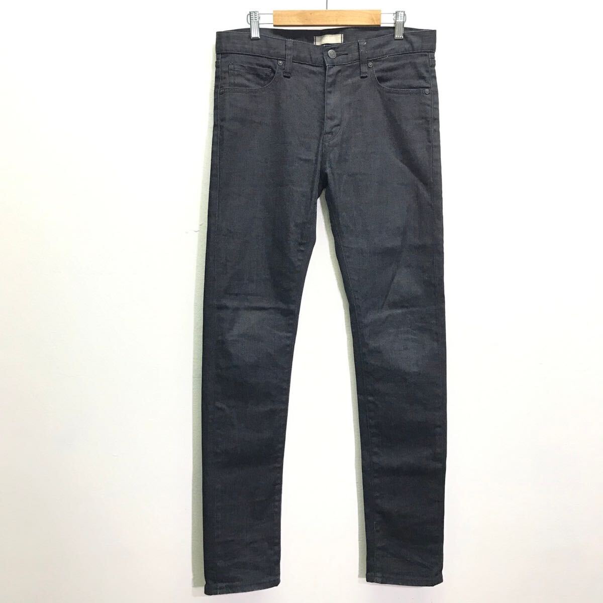 清潔感◎すっきりシルエット◎【UNIQLO】ウルトラストレッチ スキニー フィットジーンズ インディゴ W29 デニム パンツ / Y18283ii拍卖