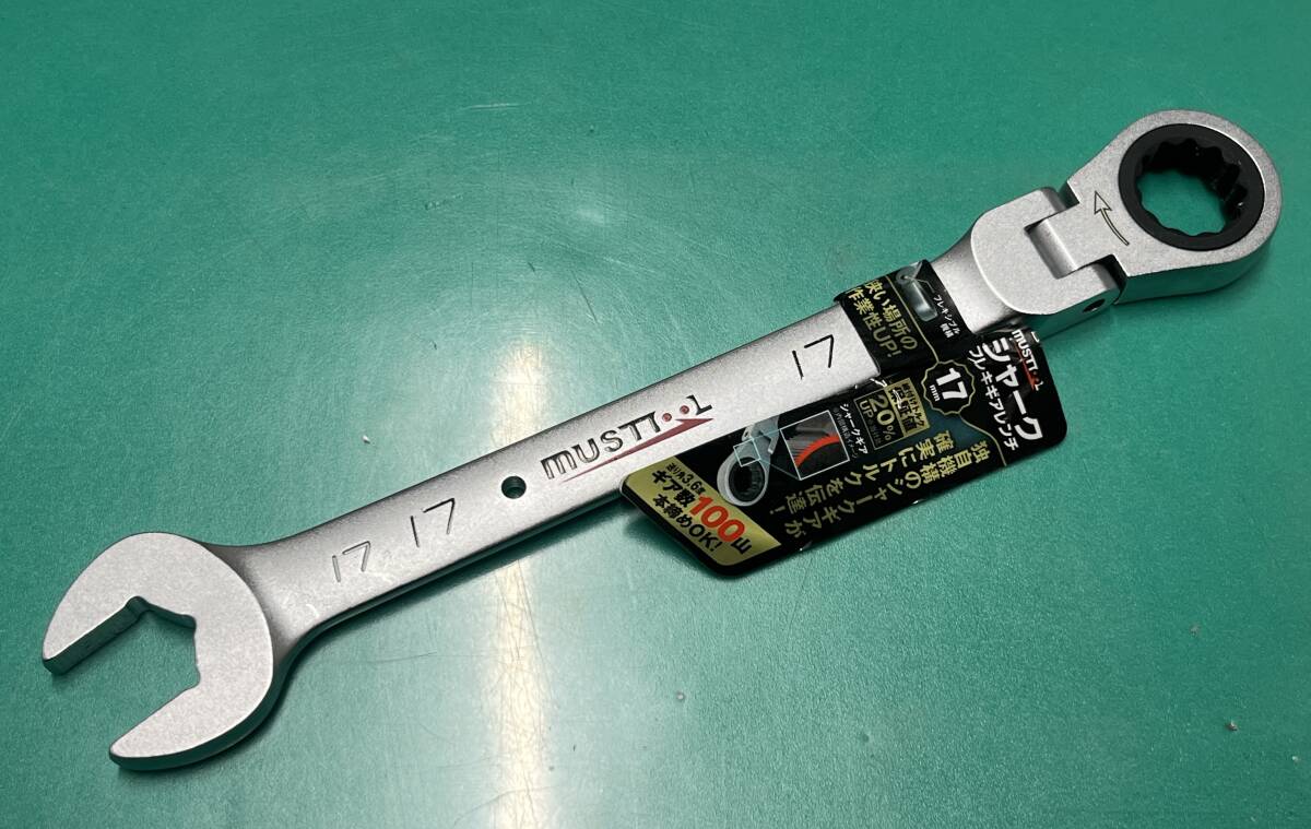 【新品未使用品】イチネンアクセス MWS-F17 シャ-クフレキギアレンチ 17mm 3924拍卖