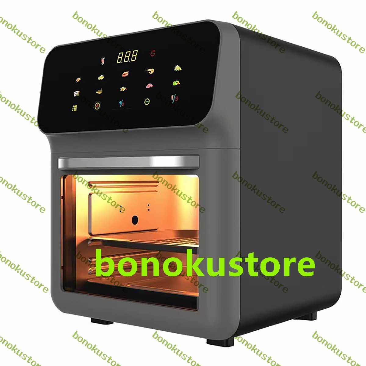 ディープファットフライヤー 15L電気エアフライヤー大容量 18のスマートメニュー 3つのベーキングモード 80?230°Cのスマート温度調整拍卖