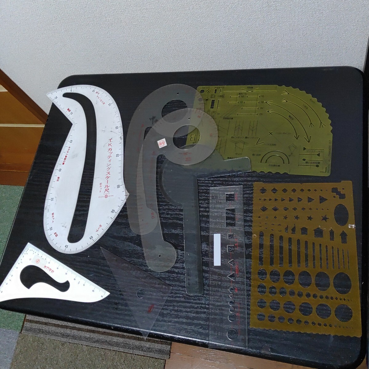 スケールセット 服飾 縫製 定規 型 事務 文具 1009-A3-TA10拍卖