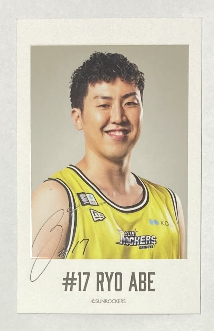 サンロッカーズ渋谷 チェキ風 カード 阿部諒拍卖