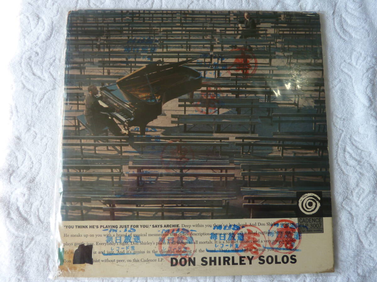 毎日方法 廃盤 DON SHIRLEY SOLOS CLP3007 LPレコード拍卖