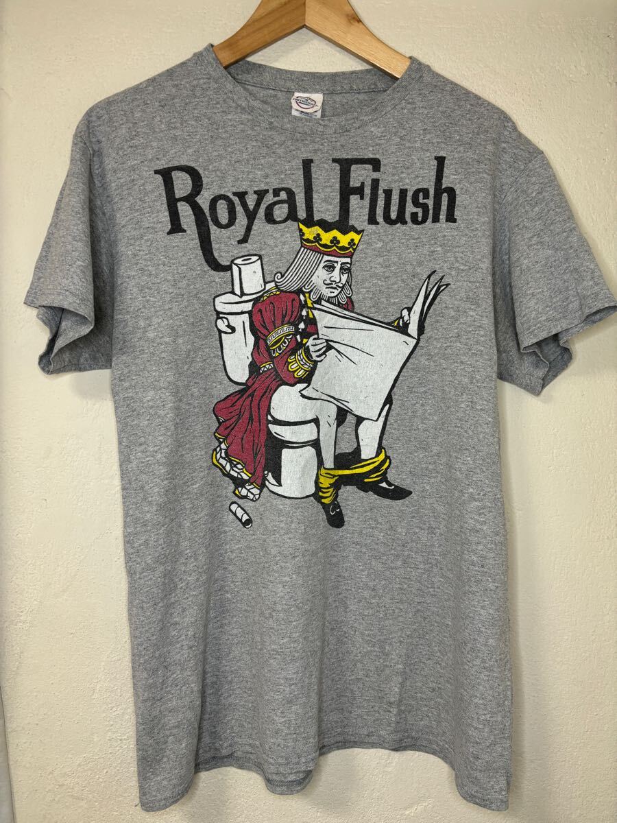 古着 Royal Flush 面白Tシャツ Mサイズ 半袖Tシャツ拍卖