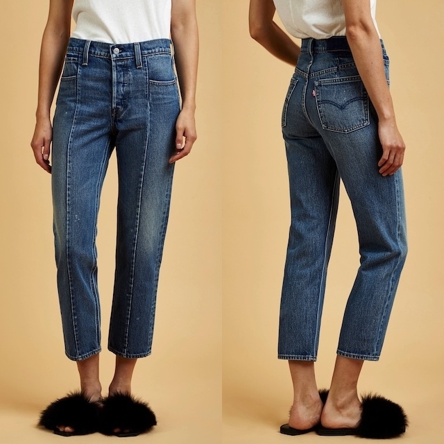 LEVI`s ALTERED STRAIGHT★リーバイス オルタード ストレート デニム レディース拍卖