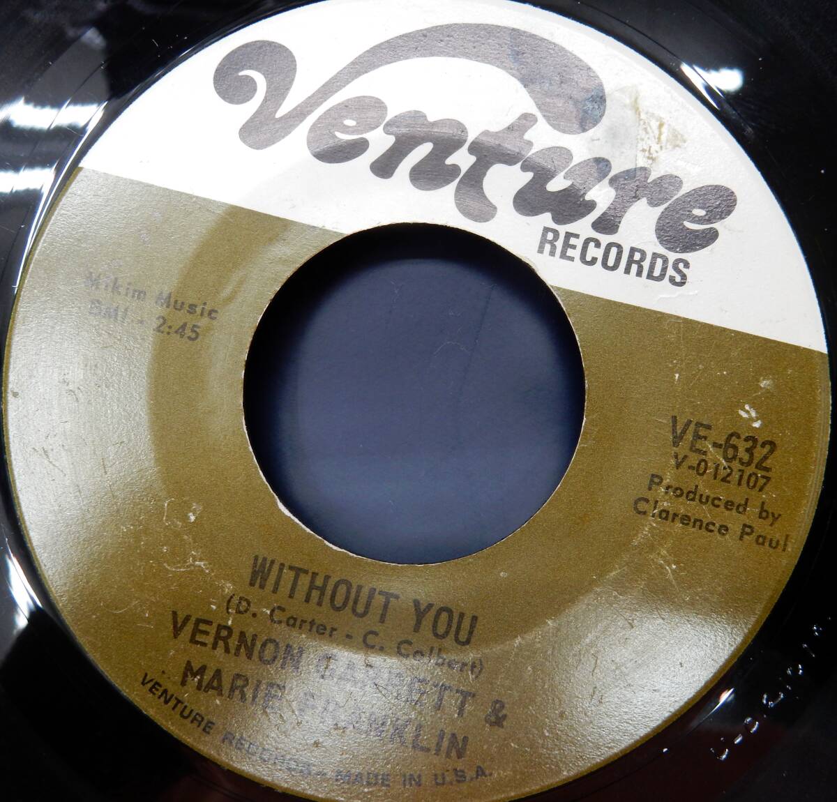 EP) VENON GARRETT & MARIE FRANKLIN WITHOUT YOU拍卖