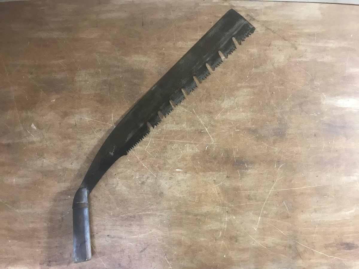 BA1132■送料込■金牌 両角良計 ノコギリ のこぎり 大挽き鋸 木挽鋸 大鋸 丸太 刃物 大工道具 アウトドア 在銘 刃幅約:45cm 714g /くMAら拍卖