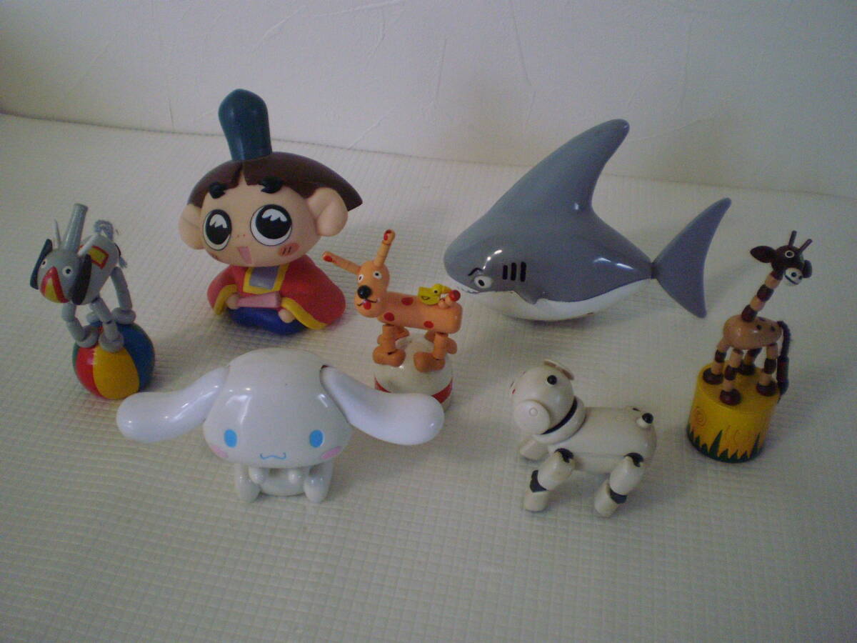 【中古・おもちゃ7個】 首振り人形・脱力人形・ネジ巻きおもちゃ・自在人形 送料込み拍卖