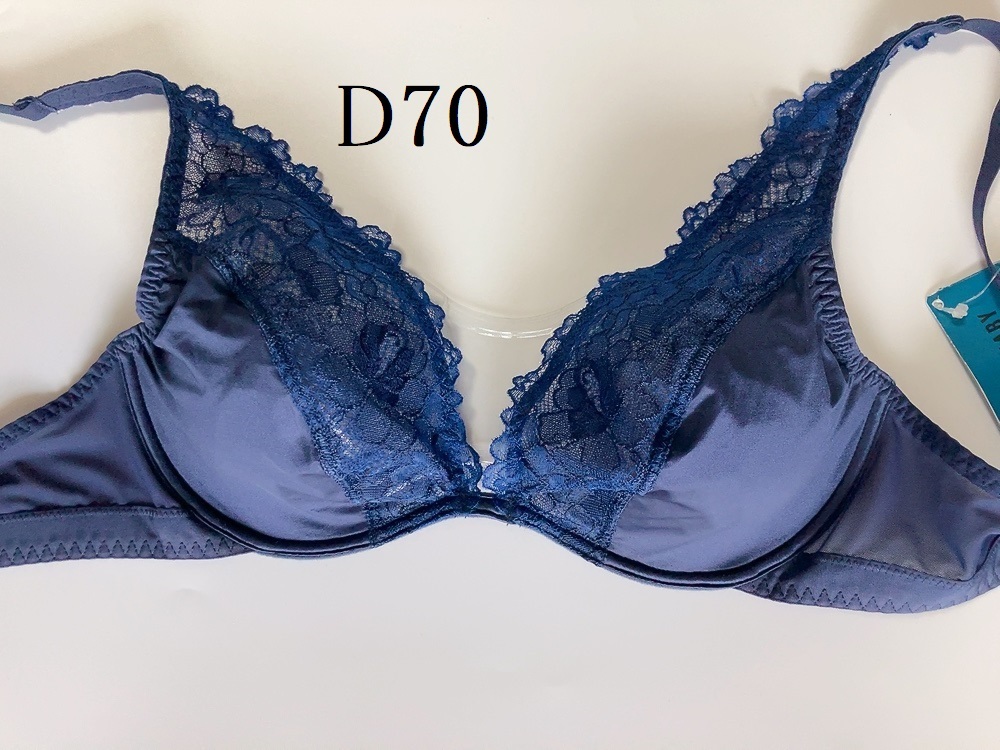 D70☆Maison Lejaby レジャビ 海外高級ランジェリーブラ ブルー拍卖