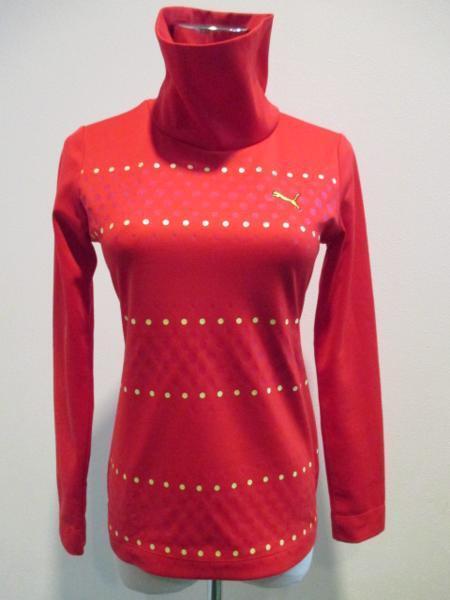 在庫処分! 送料無料! 早い者勝ち!! プーマ PUMA レディース 長袖 タートルネック 900893 赤 / M 長袖 【101】拍卖