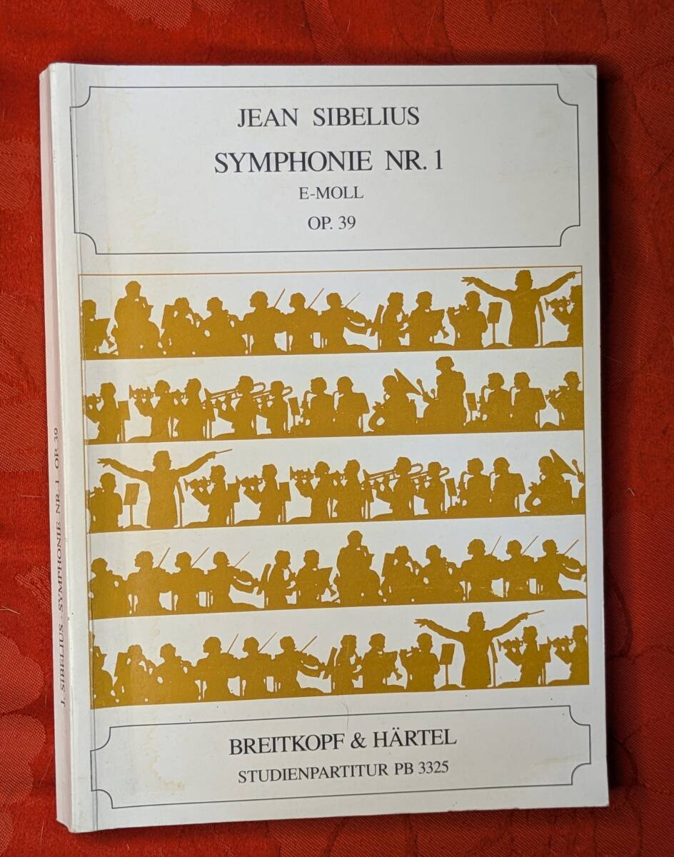 JEAN SIBELIUS SYMPHONY №1 op.39 楽譜 シベリウス 交響曲第1番 BREITKOPF&HARTEL社PB3325 洋書(ドイツ語、英語) H-168拍卖